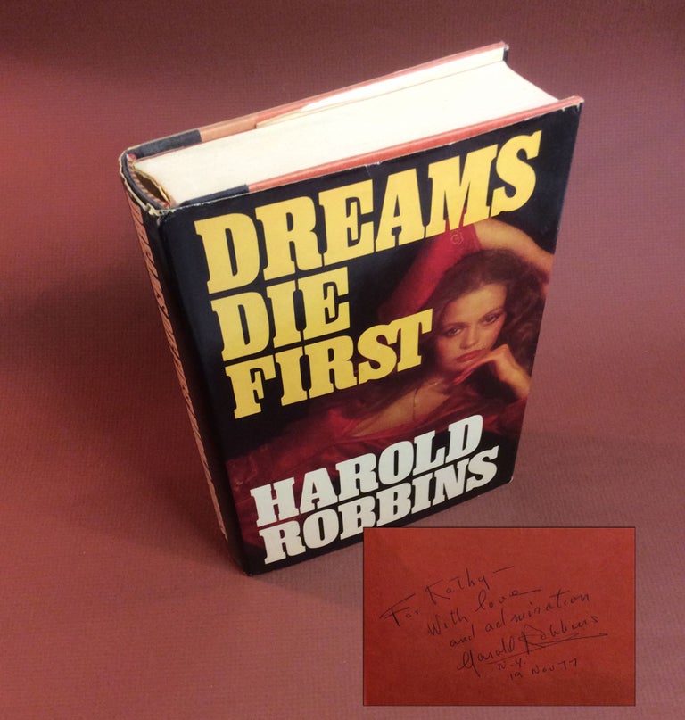Item #12411 DREAMS DIE FIRST. Harold Robbins.