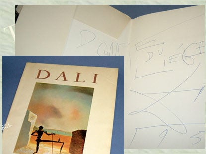 Item #13119 DALI [ Introduction by Michel Tapie ]. Inscribed. Salvador Dali.