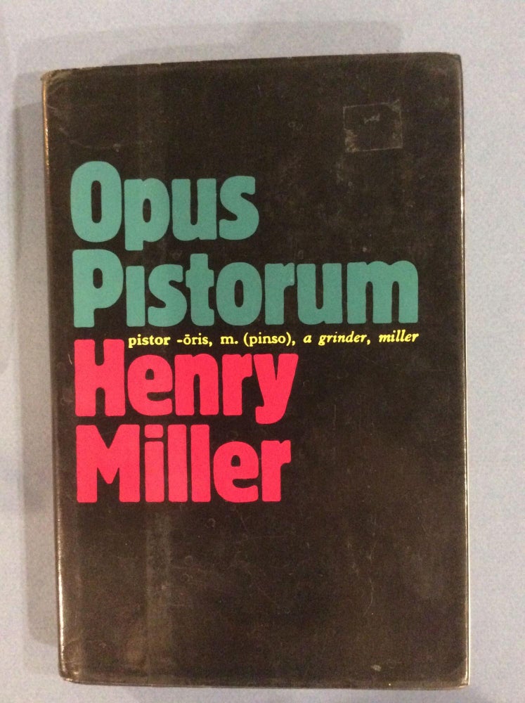 Item #18123 OPUS PISTORUM. Henry Miller.