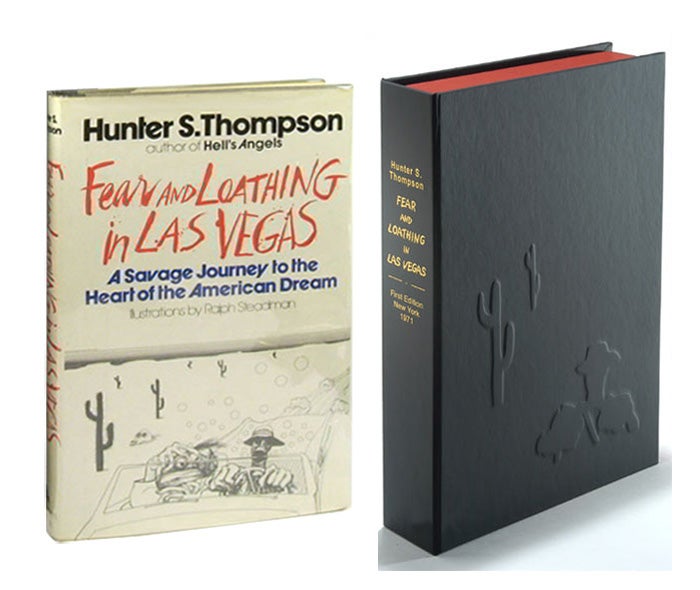 Item #19376 FEAR & LOATHING IN LAS VEGAS. Custom Collector's 'Sculpted' Clamshell Case Only. Hunter S. Thompson.