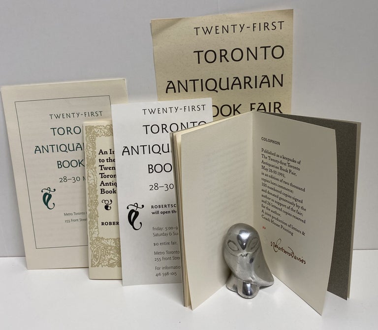 Item #20970 AN INTRODUCTION TO THE TWENTY-FIRST TORONTO ANTIQUARIAN BOOK FAIR. Robertson Davies