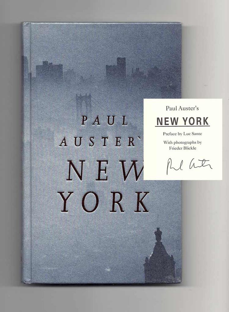 Item #21090 PAUL AUSTER'S NEW YORK. Signed. Paul Auster.