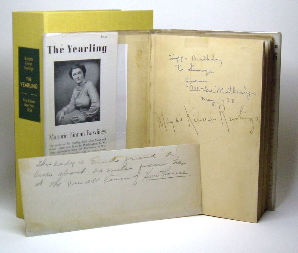 THE YEARLING. Signed | Marjorie Kinnan Rawlings | 1st Edition