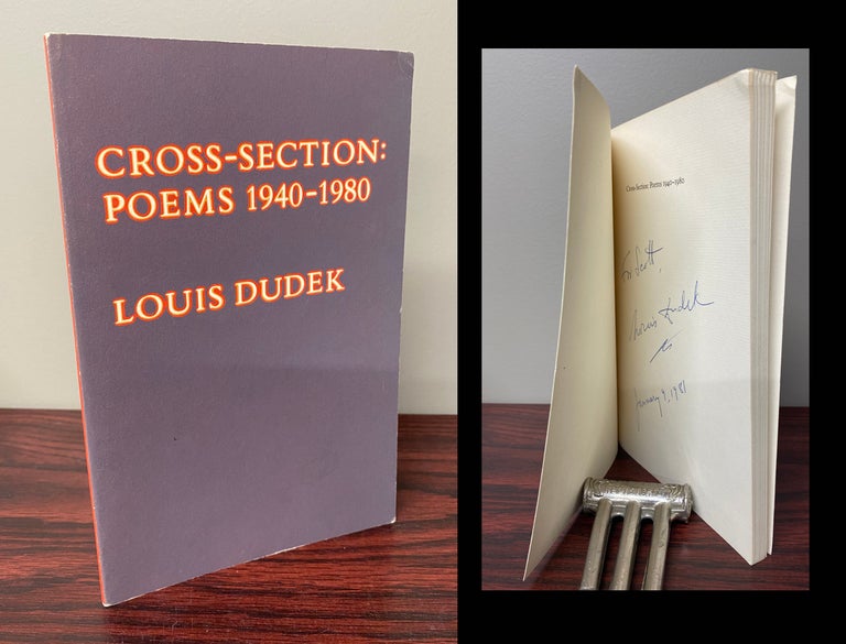 Item #27752 CROSS-SECTION: POEMS. 1940-1980. Signed. Louis Dudek