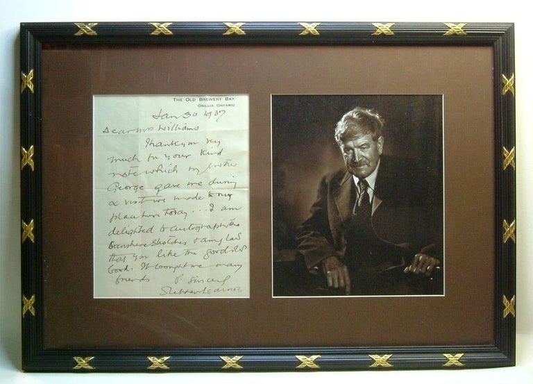 Item #29024 Signed Original Autographed Letter. Stephen Leacock