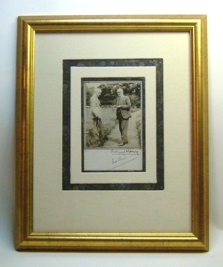 Item #29038 Original [Double] Signed Photograph. Andre Maurois
