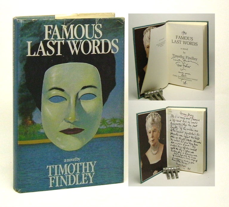 Item #29729 FAMOUS LAST WORDS. Timothy Findley.