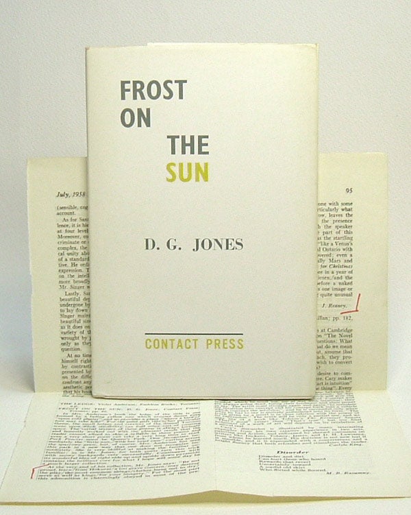 Item #29742 FROST ON THE SUN. D. G. Jones.