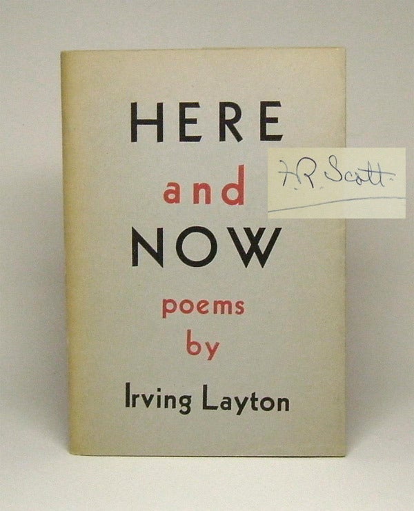 Item #29747 HERE AND NOW. Irving Layton