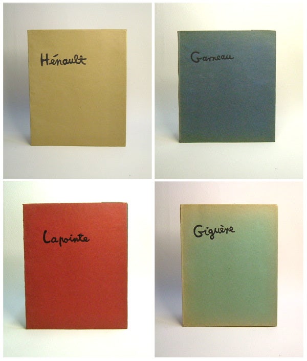 Item #29791 are: SIX POEMS BY PAUL-MARIE LAPOINTE, SEVEN POEMS BY GILLES HENAULT, NINE POEMS BY...
