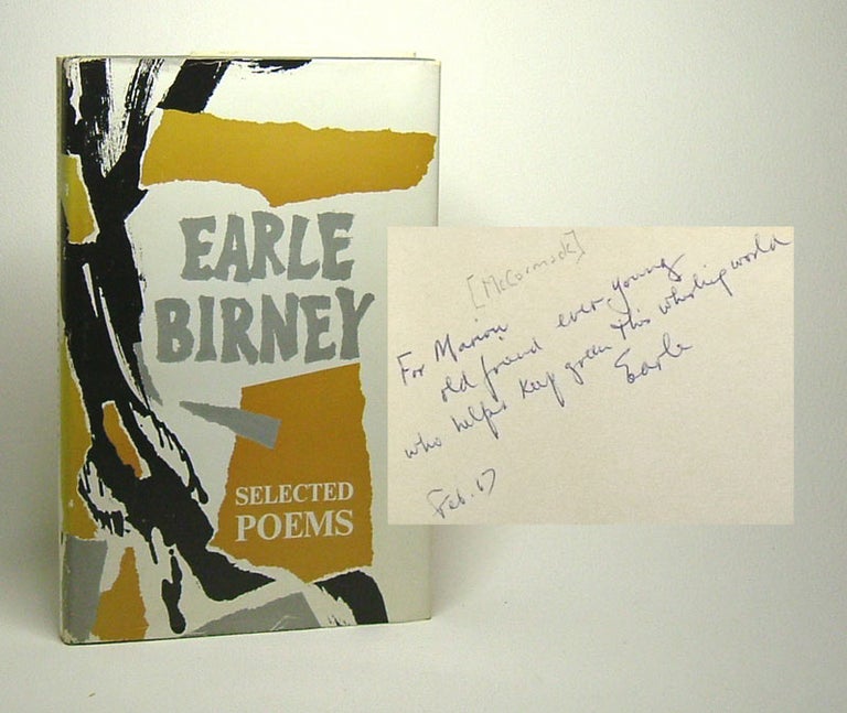 Item #29866 SELECTED POEMS. 1940-1966. Signed. Earle Birney