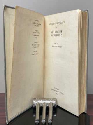 NOVELS & NOVELISTS Edited by J. Middleton Murry.