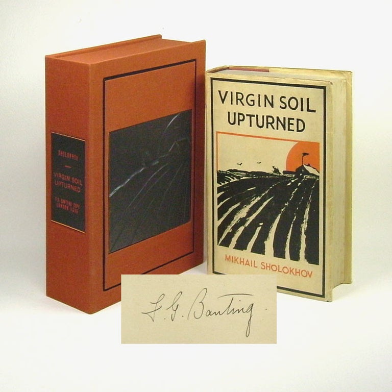 Item #30430 VIRGIN SOIL UPTURNED. Signed. Frederick Banting, Mikhail Sholokhov