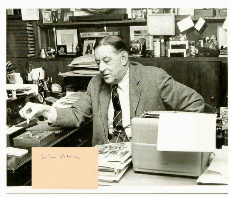 Item #30886 PRESS PHOTO. Signed. John O'Hara