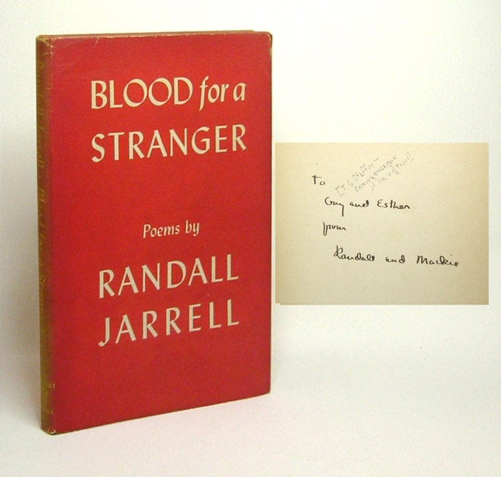 Item #30968 BLOOD FOR A STRANGER. Randall Jarrell
