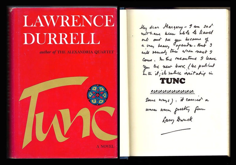 Item #31266 TUNC. Signed. Lawrence Durrell