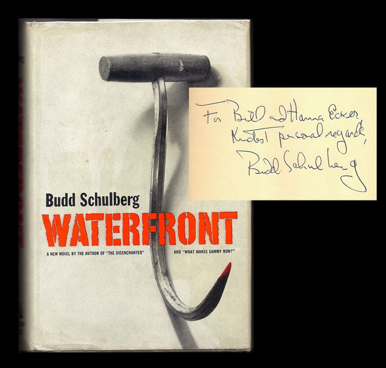 Item #31399 WATERFRONT. Signed. Budd Schulberg