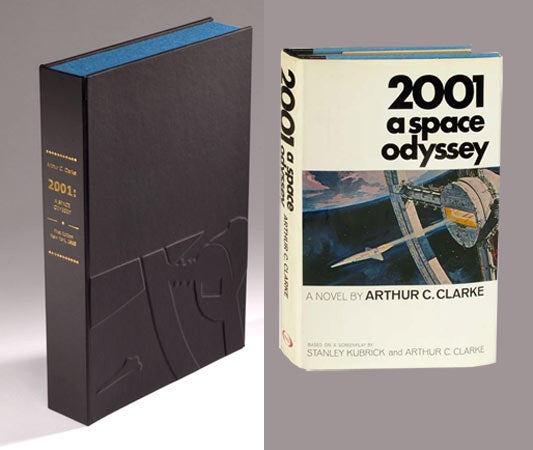 Item #31448 2001. A SPACE ODYSSEY. Collector's Clamshell Case Only. Arthur C. Clarke.