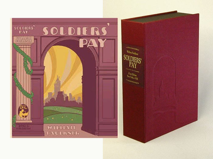 Item #31450 SOLDIERS' PAY. Custom Clamshell Case Only. William Faulkner