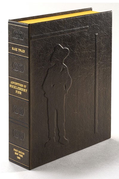Item #31490 THE ADVENTURES OF HUCKLEBERRY FINN [TOM SAWYER'S COMRADE] Custom Clamshell Case....