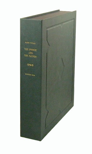 Item #31493 THE PRINCE AND THE PAUPER. Custom Clamshell Case. Samuel Langhorne Clemens, Mark Twain.