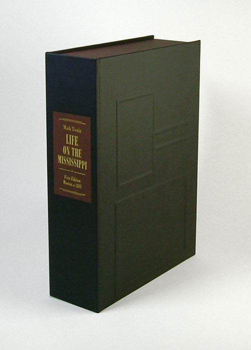 Item #31494 LIFE ON THE MISSISSIPPI. Custom Clamshell Case. Samuel Langhorne Clemens, Mark Twain.