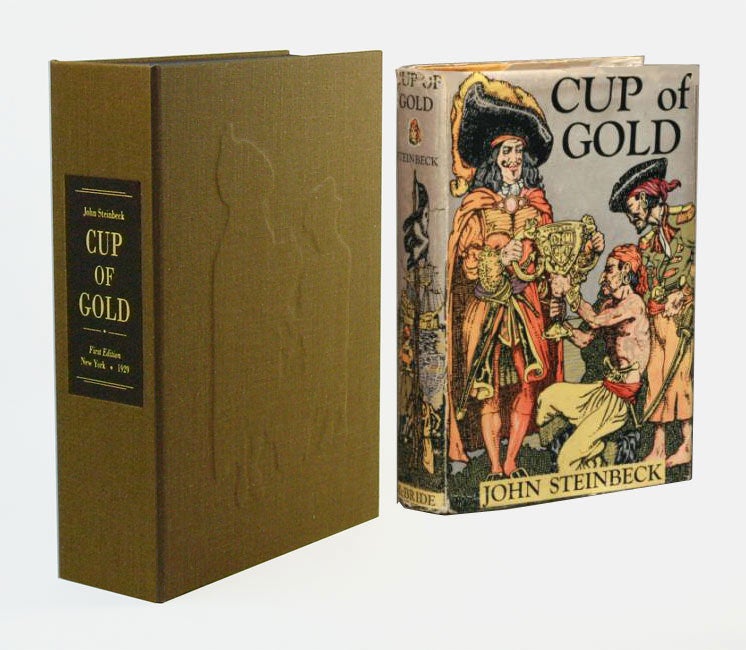 Item #31495 CUP OF GOLD. Custom Collector's 'Sculpted' Clamshell Case. John Steinbeck.