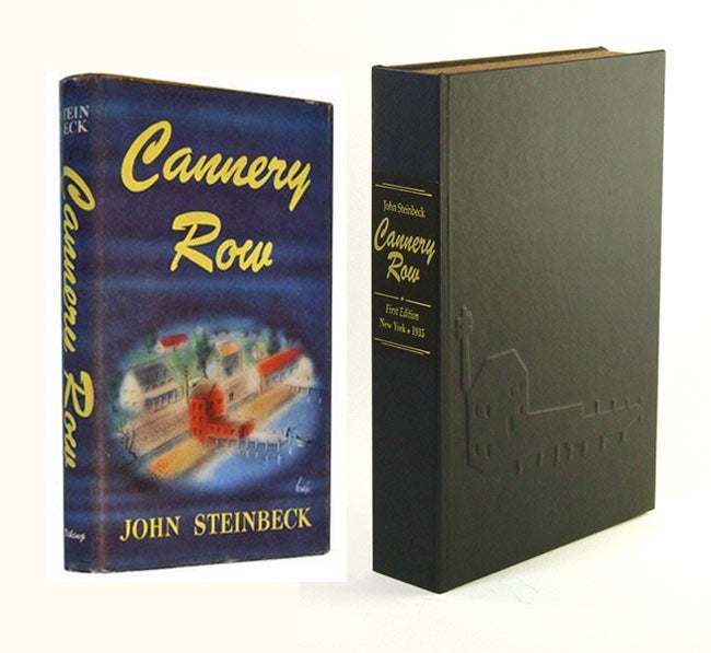 Item #31499 CANNERY ROW. Custom Collector's 'Sculpted' Clamshell Case. John Steinbeck.