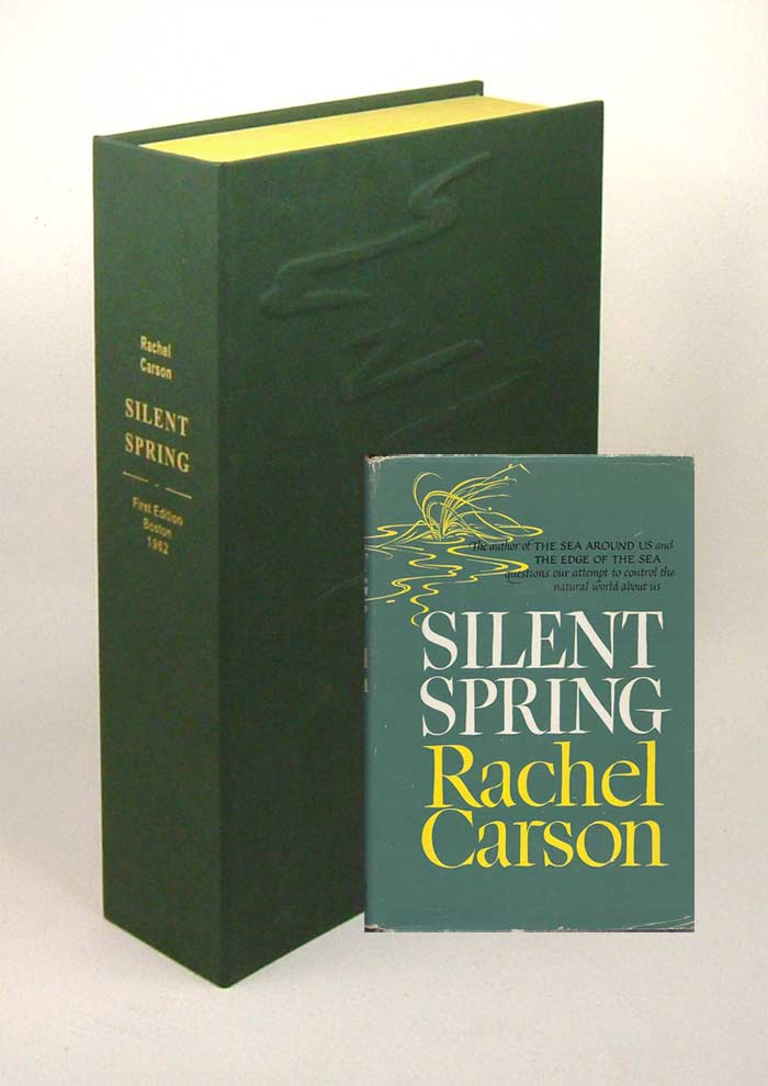 Item #31686 SILENT SPRING.Custom Collector's 'Sculpted' Clamshell Case. Rachel L. Carson