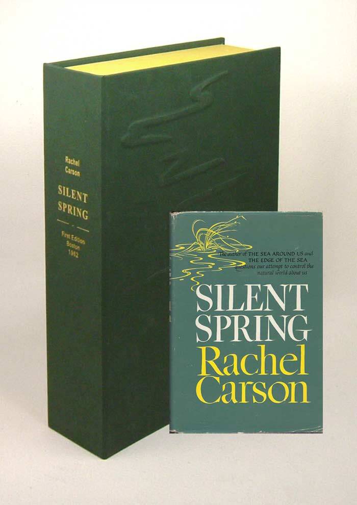 Item #31686 SILENT SPRING.Custom Collector's 'Sculpted' Clamshell Case. Rachel L....