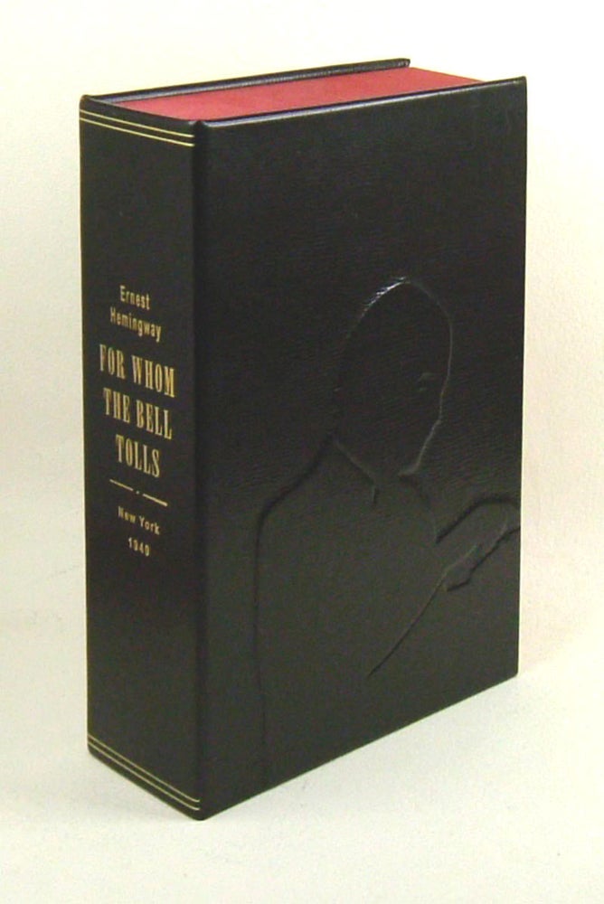 Item #31709 FOR WHOM THE BELL TOLLS. Custom Collector's 'Sculpted' Clamshell Case. Ernest Hemingway