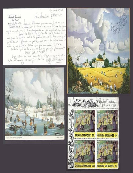 Item #31871 SMALL ARCHIVE OF SIGNED & INSCRIBED MATERIAL. 1981-1985, Raphael Toussaint