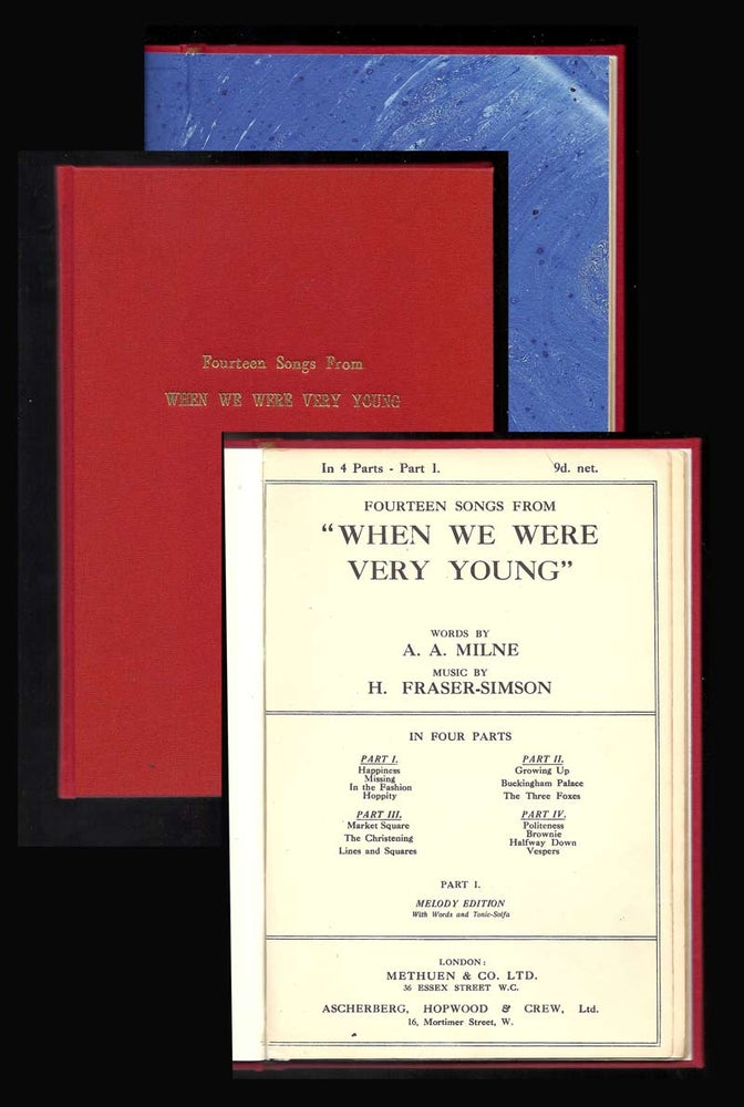 Item #31944 FOURTEEN SONGS FROM WHEN WE WERE VERY YOUNG. A. A. Milne.