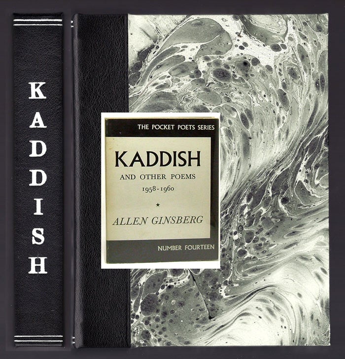 Item #32133 KADDISH. Custom Clamshell Case. [Not A Book]. Allen Ginsberg.