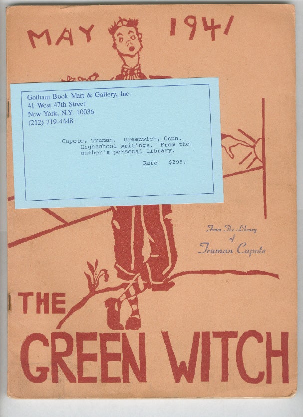 Item #32134 THE GREEN WITCH. Truman Capote, Harold Arlen