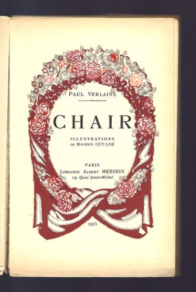 CHAIR. Bookseller Image Chair. [Poésies de Paul Verlaine]