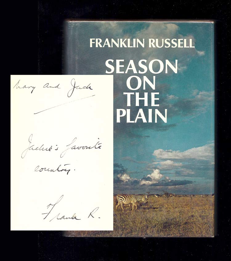 Item #32317 SEASON ON THE PLAIN. Inscribed. Franklin Russell