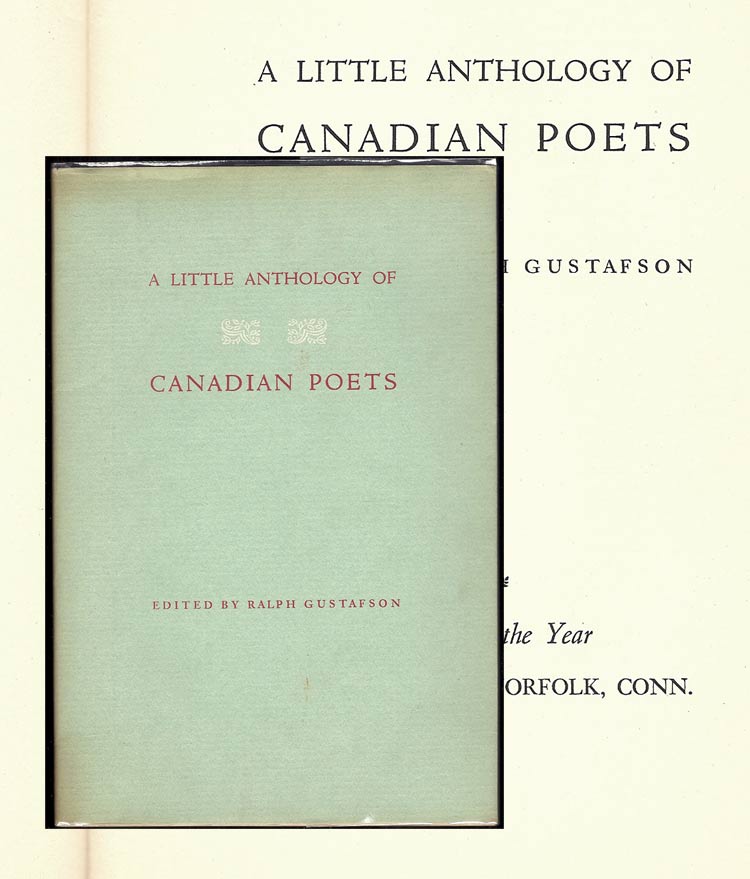 Item #32350 A LITTLE ANTHOLOGY OF CANADIAN POETS. Ralph Gustafson, edit.
