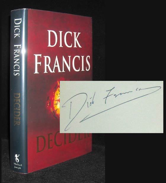 Item #32377 DECIDER. Signed. Dick Francis
