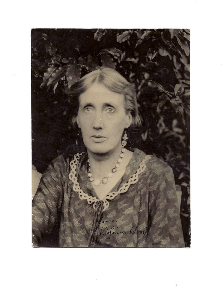 Item #32506 Signed Photograph, Circa 1933. Virginia Woolf
