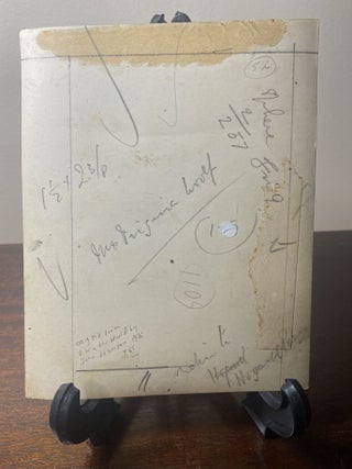 Signed Photograph, Circa 1933