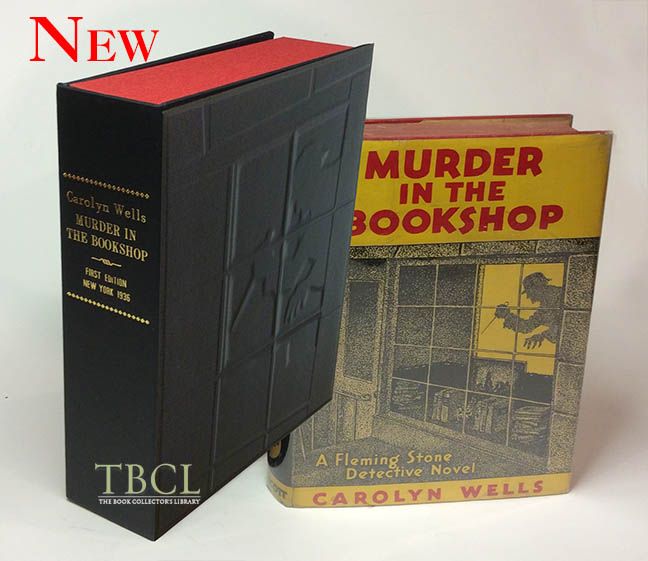 Item #32843 MURDER IN THE BOOKSHOP. [Collector's Custom Clamshell case only - Not a book]. Carolyn Wells.