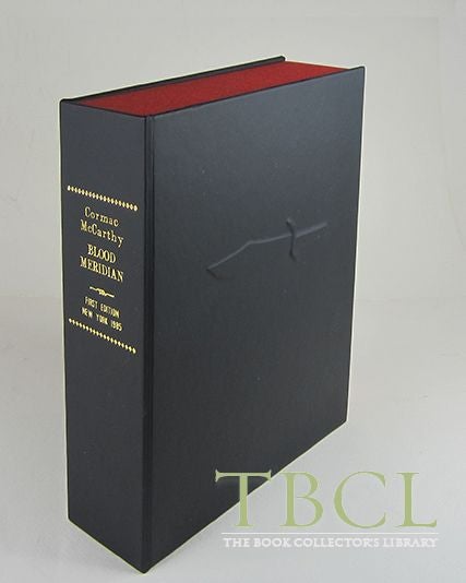 Item #32853 BLOOD MERIDIAN [Collector's Custom Clamshell case only - Not a book]. Cormac McCarthy.