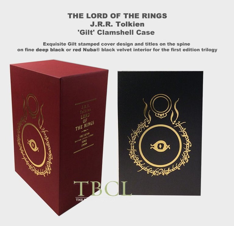 Item #32868 Trilogy: THE LORD OF THE RINGS Custom Clamshell Collector's Case or slip case for the trilogy (NOT A BOOK). J. R. R. Tolkien.