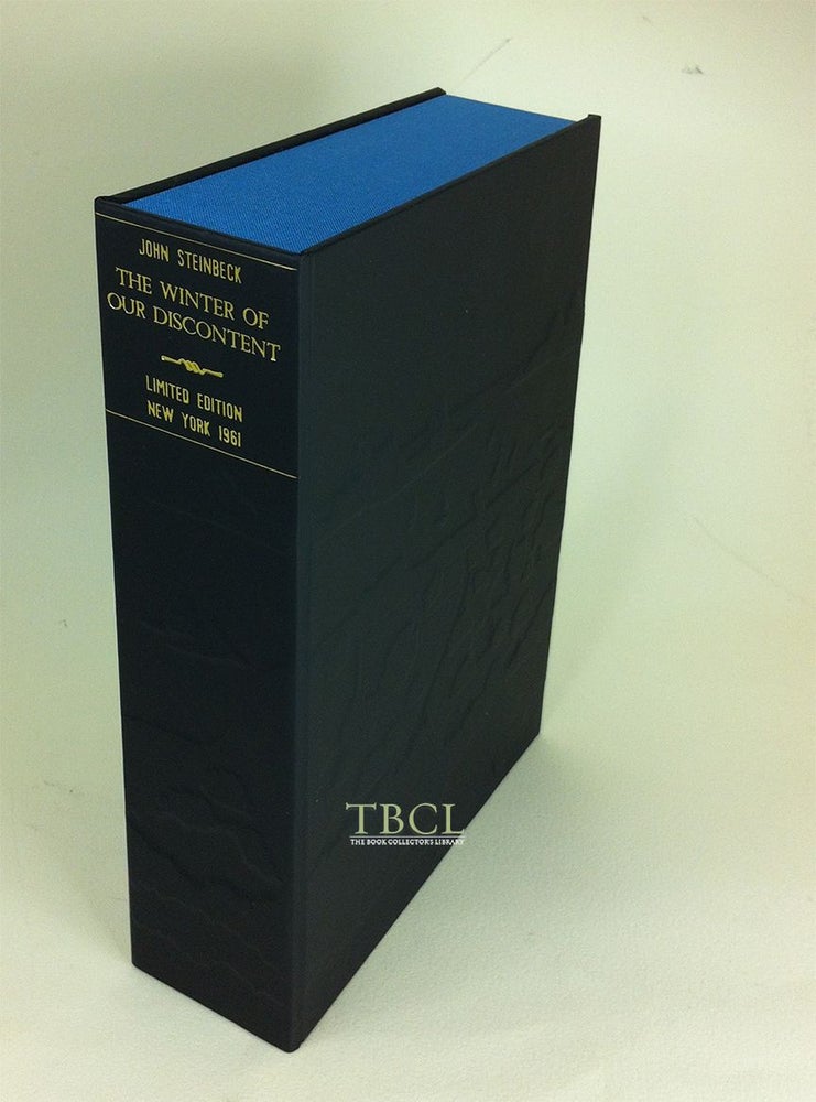 Item #32877 The Winter of Our Discontent Custom Collector's 'Sculpted' Clamshell Case. (not a book and no book included). John STEINBECK.