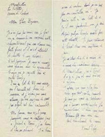 Item #32964 Autograph letter Signed. Raoul Dufy