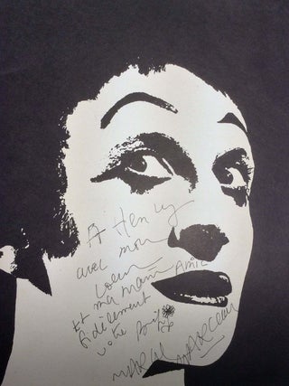 Marceau, Marcel. [Henry Miller]. Autographed and Illustrated 13 page Letter Signed. [SMILE AT THE FOOT OF THE LADDER]