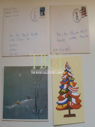 33 CHRISTMAS AND NEW YEAR'S CARDS AND LETTERS; 13 FROM HENRY BESTON, 20 FROM ELIZABETH COATSWORTH