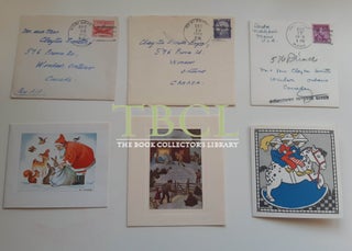 33 CHRISTMAS AND NEW YEAR'S CARDS AND LETTERS; 13 FROM HENRY BESTON, 20 FROM ELIZABETH COATSWORTH