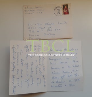 33 CHRISTMAS AND NEW YEAR'S CARDS AND LETTERS; 13 FROM HENRY BESTON, 20 FROM ELIZABETH COATSWORTH